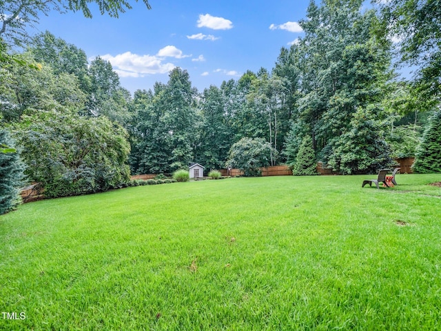 218 Inwood Forest Dr, Raleigh, NC 27603 - view of yard with a storage shed
