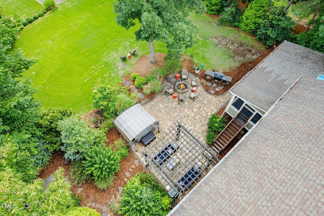 218 Inwood Forest Dr, Raleigh, NC 27603 - aerial view of property and surrounding area