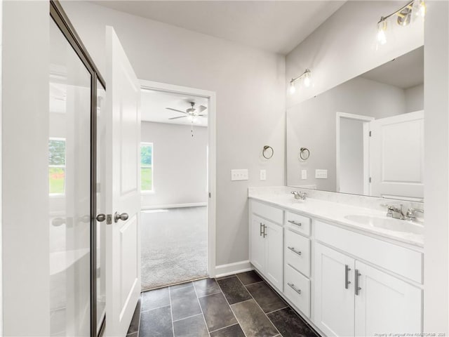 29 Red Bird Dr, Cameron, NC 28326 - full bath featuring double vanity and a ceiling fan