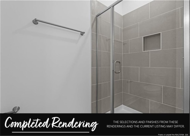 1006 E Prospect Ave, Raeford, NC 28376 - bathroom with a shower stall