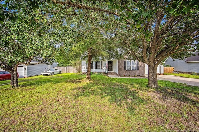337 Buckeye Dr, Raeford, NC 28376 - obstructed view of property with crawl space and concrete driveway