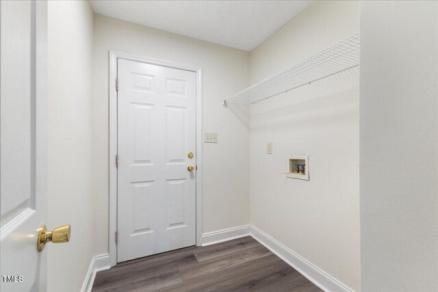 1209 Waterford Green Dr, Apex, NC 27502 - washroom with washer hookup and dark wood-style flooring