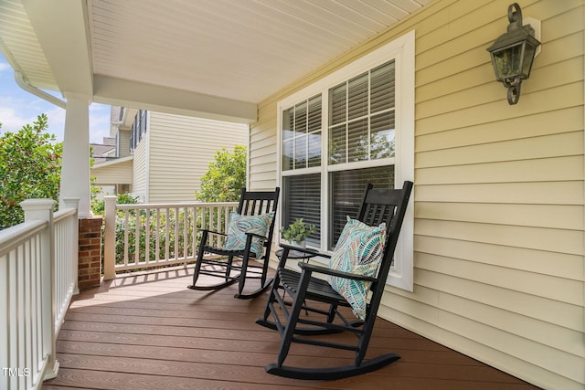 3806 Stoneybrook Dr, Durham, NC 27705 - view of wooden porch