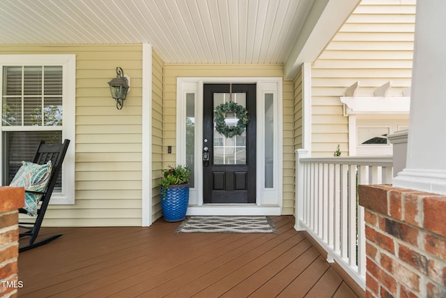 3806 Stoneybrook Dr, Durham, NC 27705 - doorway to property with a porch