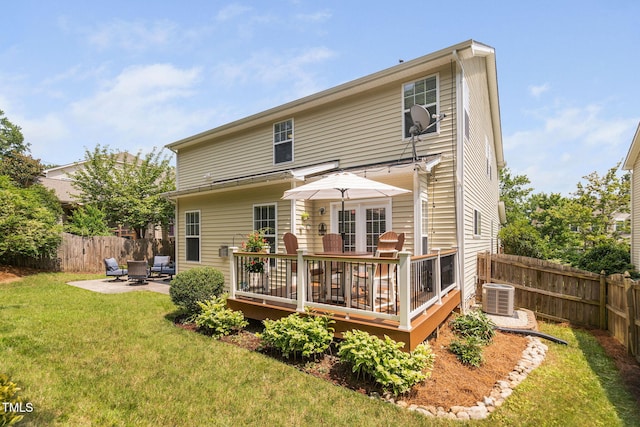 3806 Stoneybrook Dr, Durham, NC 27705 - back of house with a patio and a deck