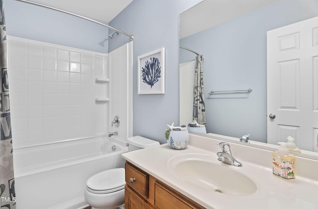 3806 Stoneybrook Dr, Durham, NC 27705 - bathroom with vanity and shower / tub combo with curtain