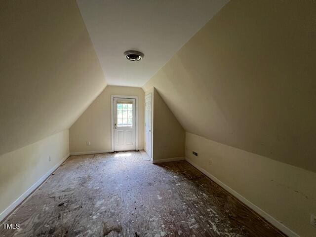162 Black Horse Ln, Kittrell, NC 27544 - additional living space with vaulted ceiling and baseboards