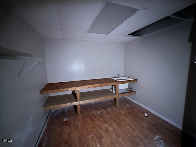 162 Black Horse Ln, Kittrell, NC 27544 - dining area featuring wood finished floors and baseboards