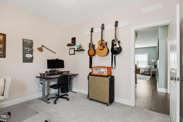2013 Latham Oaks Ave, Wake Forest, NC 27587 - office featuring baseboards and carpet flooring