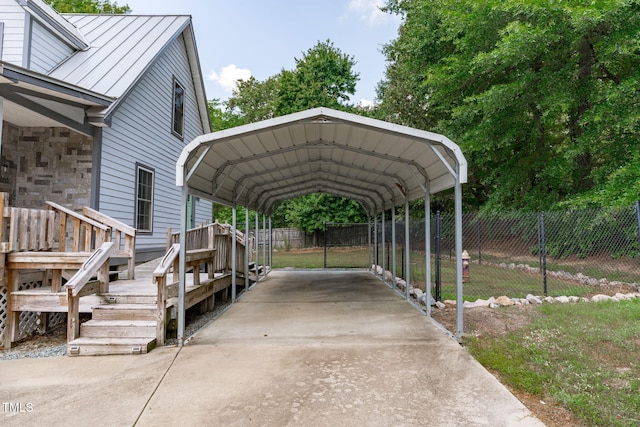 1408 Old Ivey Rd, Apex, NC 27523 - view of car parking featuring driveway and a carport