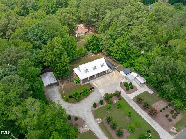 1408 Old Ivey Rd, Apex, NC 27523 - view of subject property featuring a heavily wooded area