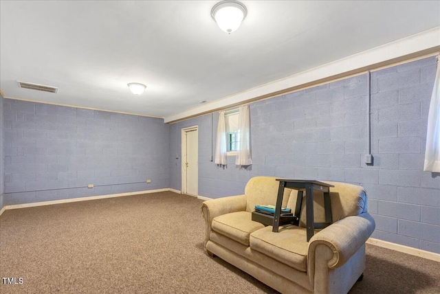 1379 Dr Martin Luther King Jr Blvd, Warrenton, NC 27589 - sitting room featuring baseboards and carpet floors