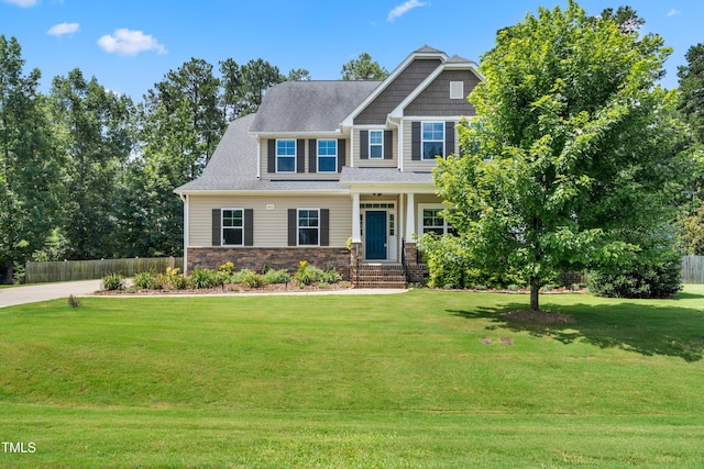400 Swann Trl, Clayton, NC 27527 - craftsman-style house featuring stone siding
