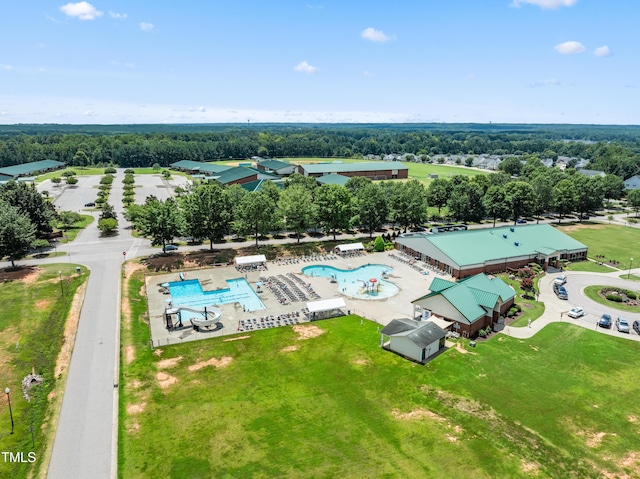 400 Swann Trl, Clayton, NC 27527 - bird's eye view of a pool