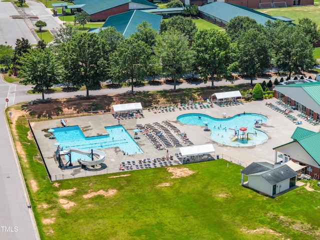 400 Swann Trl, Clayton, NC 27527 - bird's eye view of a pool