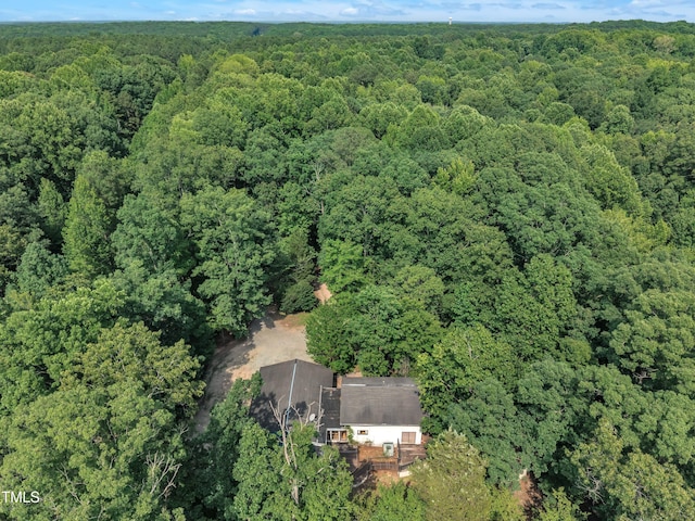 8510 Dunlee Falls Rd, Raleigh, NC 27613 - aerial overview of property's location with a heavily wooded area