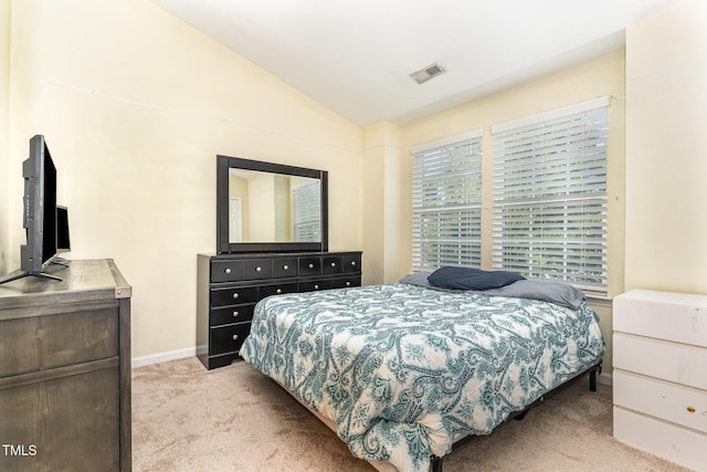 7819 River Field Dr, Raleigh, NC 27616 - bedroom featuring light carpet and lofted ceiling