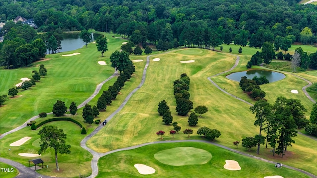159 Forsyth Pkwy, Clayton, NC 27520 - aerial view of a large body of water and a golf course