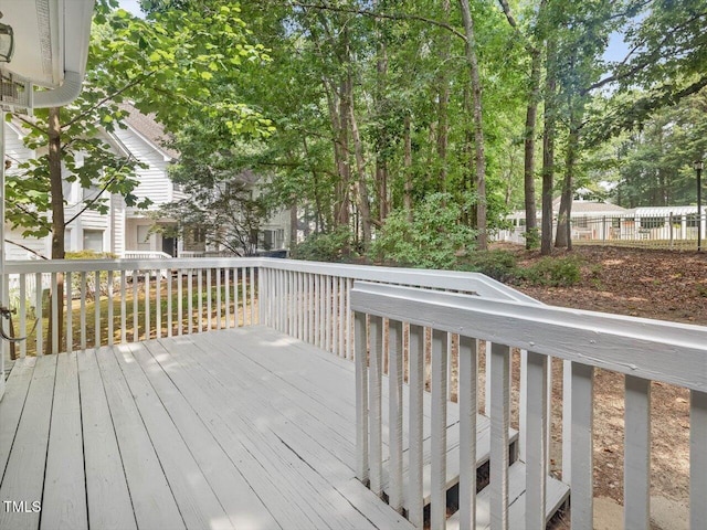 3811 Carnegie Ln, Raleigh, NC 27612 - view of wooden terrace