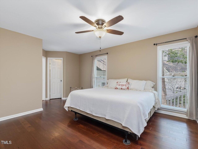 3811 Carnegie Ln, Raleigh, NC 27612 - bedroom featuring hardwood / wood-style floors and ceiling fan