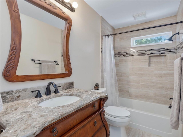 3811 Carnegie Ln, Raleigh, NC 27612 - full bathroom featuring vanity and shower / bath combination with curtain