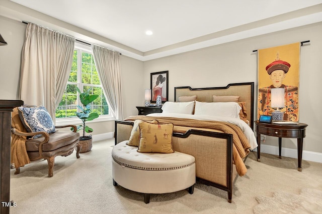 1806 Pattersons Mill Rd, Durham, NC 27703 - carpeted bedroom with baseboards and recessed lighting