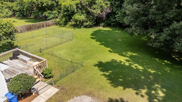 918 Circle Dr, Angier, NC 27501 - view of yard with a deck