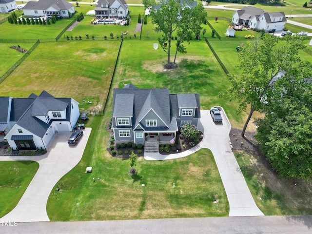 447 Marcellus Way, Clayton, NC 27527 - aerial perspective of suburban area