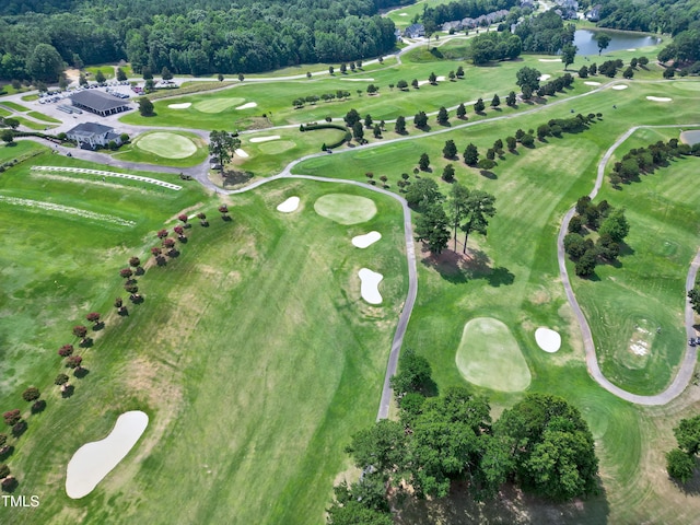 447 Marcellus Way, Clayton, NC 27527 - aerial overview of property's location featuring a nearby body of water and a golf club