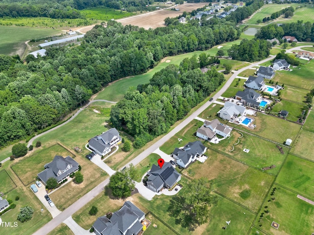 447 Marcellus Way, Clayton, NC 27527 - aerial overview of property's location featuring nearby suburban area