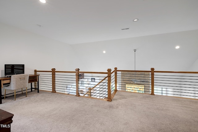 447 Marcellus Way, Clayton, NC 27527 - unfurnished room featuring carpet flooring, recessed lighting, a baseboard heating unit, and a desk