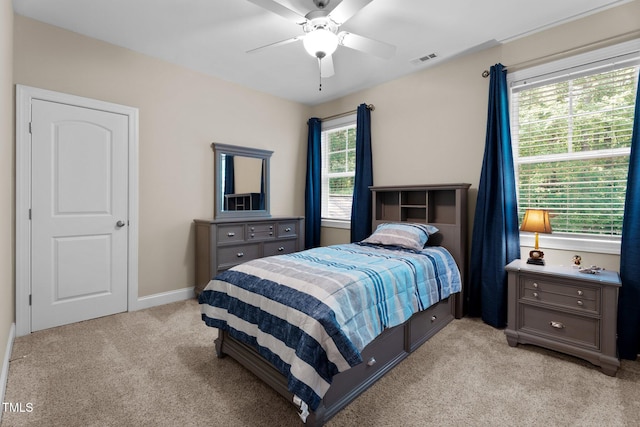 149 Hadley Ln, Clayton, NC 27527 - bedroom featuring light colored carpet and ceiling fan