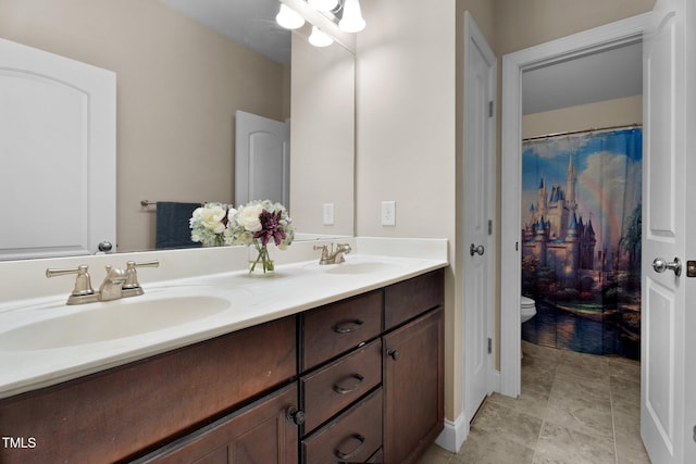 149 Hadley Ln, Clayton, NC 27527 - full bathroom with double vanity and toilet