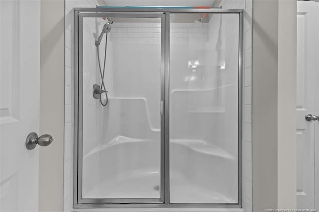 283 Leach Creek Dr, Raeford, NC 28376 - bathroom with a stall shower