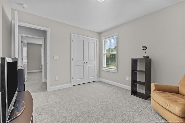 283 Leach Creek Dr, Raeford, NC 28376 - living area featuring carpet flooring and baseboards