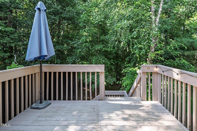 515 Wellingham Dr, Durham, NC 27713 - view of wooden deck