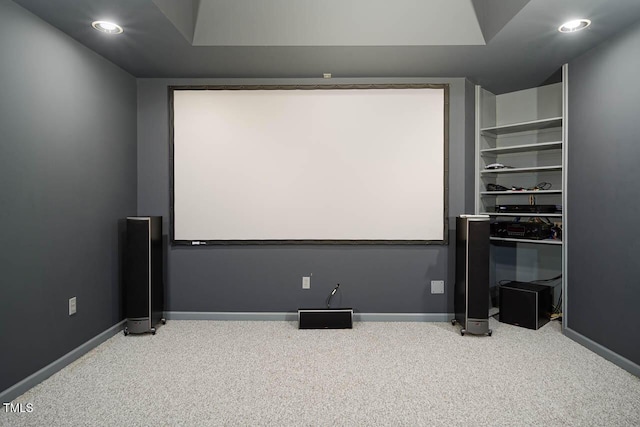 515 Wellingham Dr, Durham, NC 27713 - home theater room with carpet floors and recessed lighting