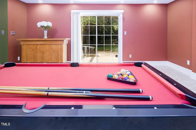515 Wellingham Dr, Durham, NC 27713 - playroom with billiards and recessed lighting