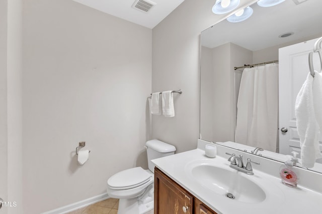 9216 Wooden Rd, Raleigh, NC 27617 - bathroom featuring tile patterned flooring, vanity, and curtained shower