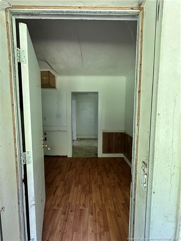 410 W K St, Erwin, NC 28339 - corridor featuring wood finished floors