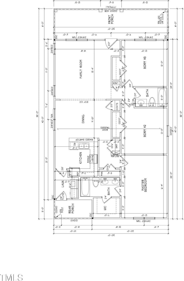 307 E Holmes St, Benson, NC 27504 - view of property floor plan