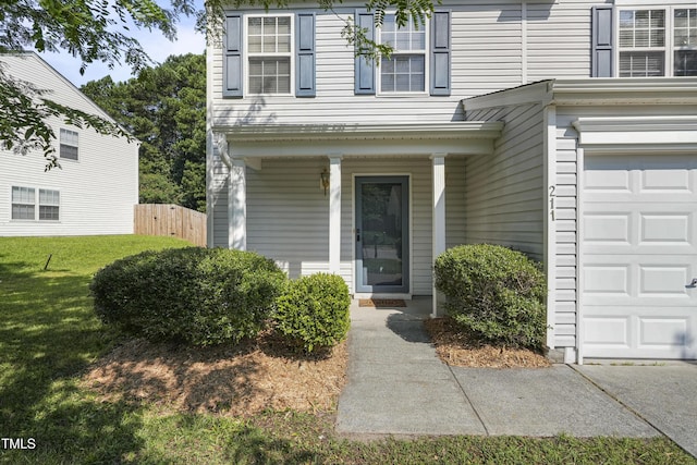 211 Cloverdale Dr, Durham, NC 27703 - doorway to property with a porch