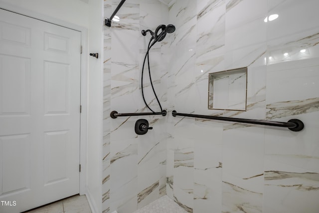 3129 Barwell Rd, Raleigh, NC 27610 - bathroom with a marble finish shower