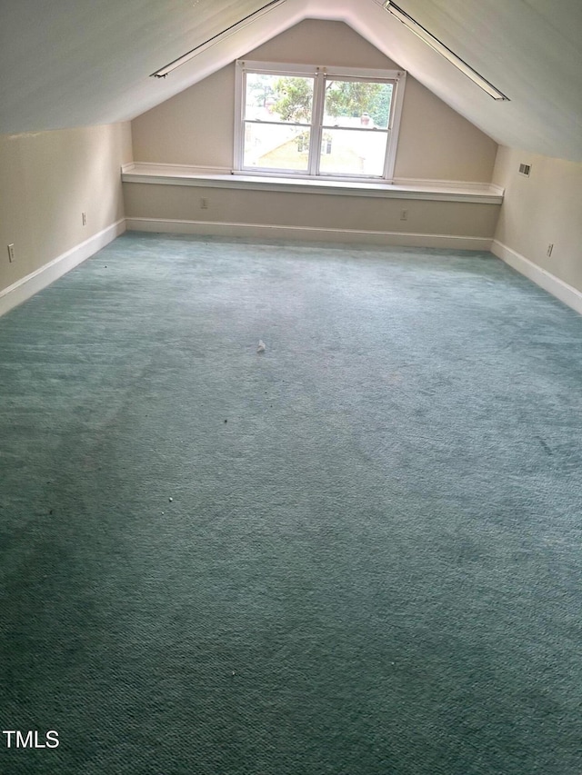 1800 Windsor Rd, Kinston, NC 28504 - additional living space with lofted ceiling and carpet floors