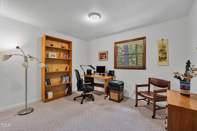4134 King Charles Rd, Durham, NC 27707 - carpeted office space featuring a textured ceiling and baseboards