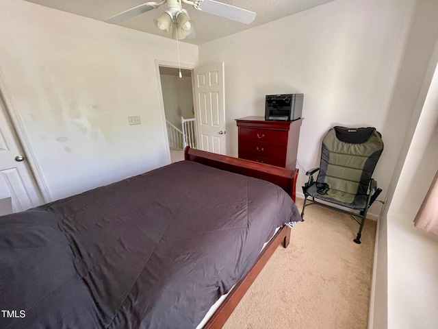6328 Bermuda Way, Whitsett, NC 27377 - bedroom with carpet flooring and a ceiling fan