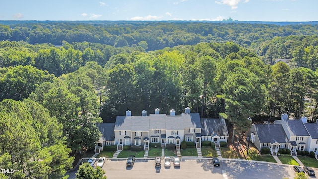 5538 Sharpe Dr, Raleigh, NC 27612 - bird's eye view of a heavily wooded area