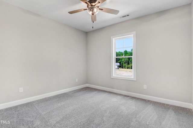 157 Cherrybirch Ln, Zebulon, NC 27597 - carpeted empty room with baseboards and ceiling fan