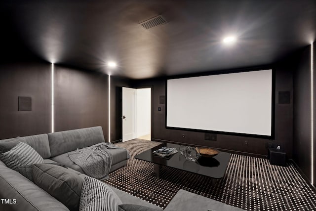 6701 Green Hollow Ct, Wake Forest, NC 27587 - carpeted home theater featuring recessed lighting and baseboards