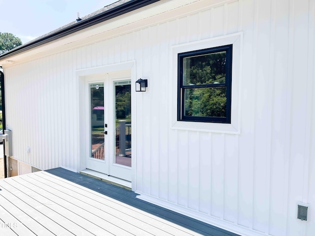 341 Rev Henderson Rd, Henderson, NC 27537 - wooden terrace with french doors